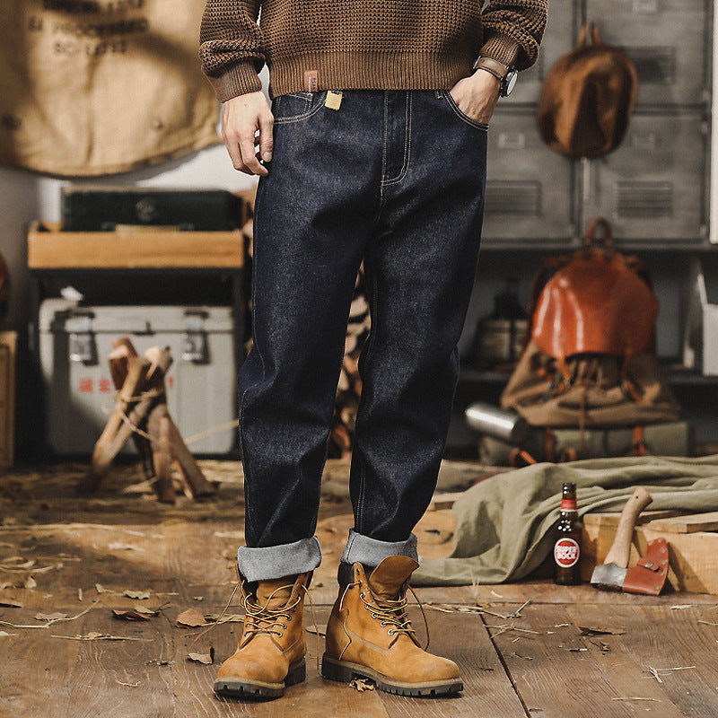 Workwear-Inspired Straight Jeans – Durable Everyday Style