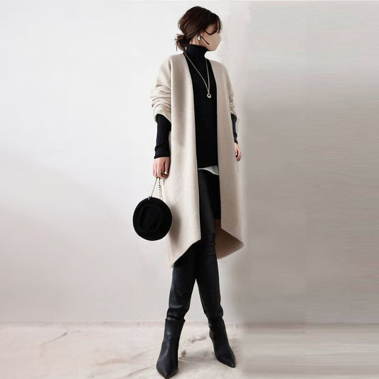 Minimalist Cocoon Coat – Effortless Elegance