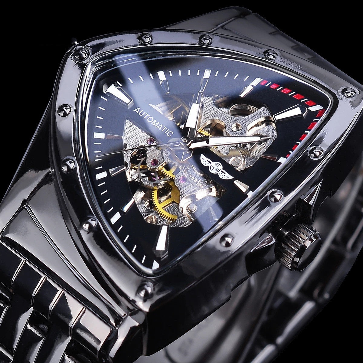 Triangular Mechanical Wristwatch – Futuristic Style and Sophisticated Mechanism