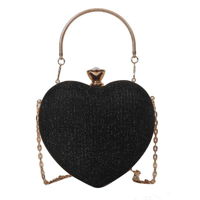 Heart-Shaped Evening Clutch – Glamorous & Elegant