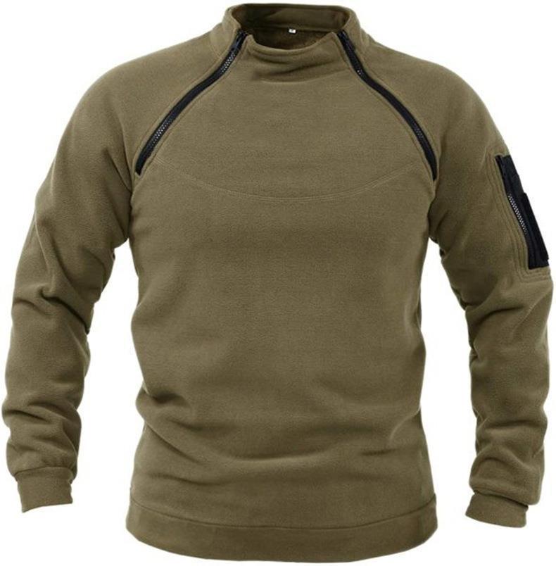 Men's waffle or fleece-lined sweater – warmth and style for cool days!