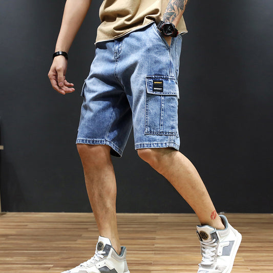 Men's Cargo Denim Shorts – Casual & Trendy