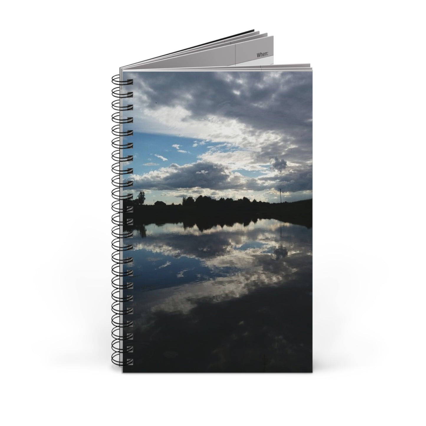 Magical Lake Reflection – An Inspiring Spiral Notebook for Creativity & Notes!