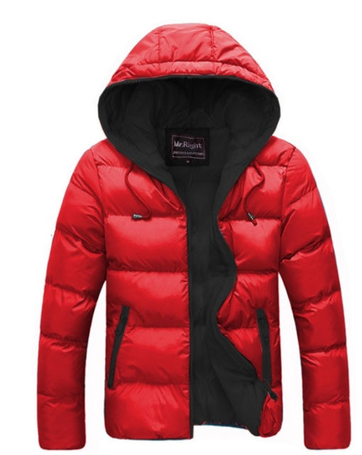 Men's Warm Candy Color Winter Jacket – Stylish & Functional