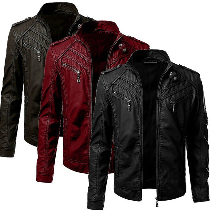 Men's Rock-inspired PU leather jacket – Attitude and style for every occasion!