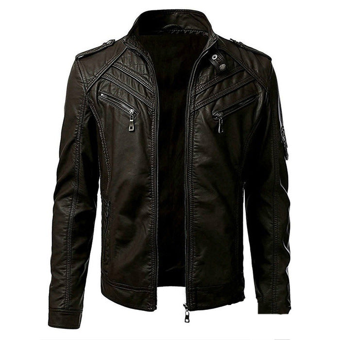 Men's Rock-inspired PU leather jacket – Attitude and style for every occasion!