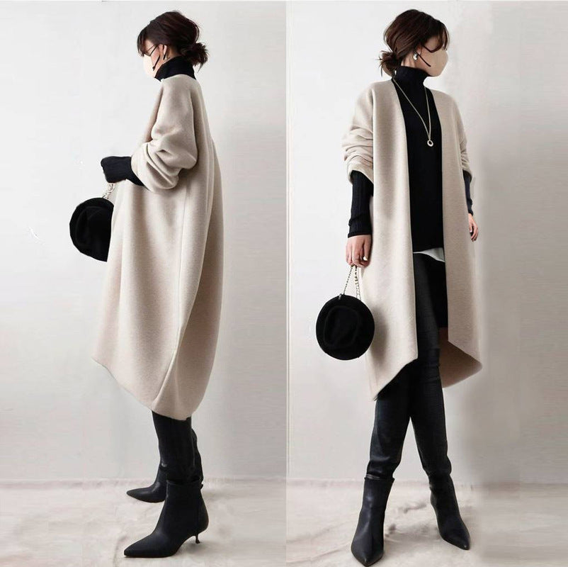 Minimalist Cocoon Coat – Effortless Elegance