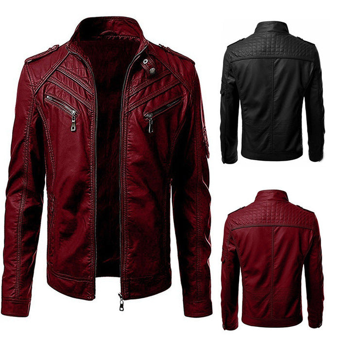 Men's Rock-inspired PU leather jacket – Attitude and style for every occasion!