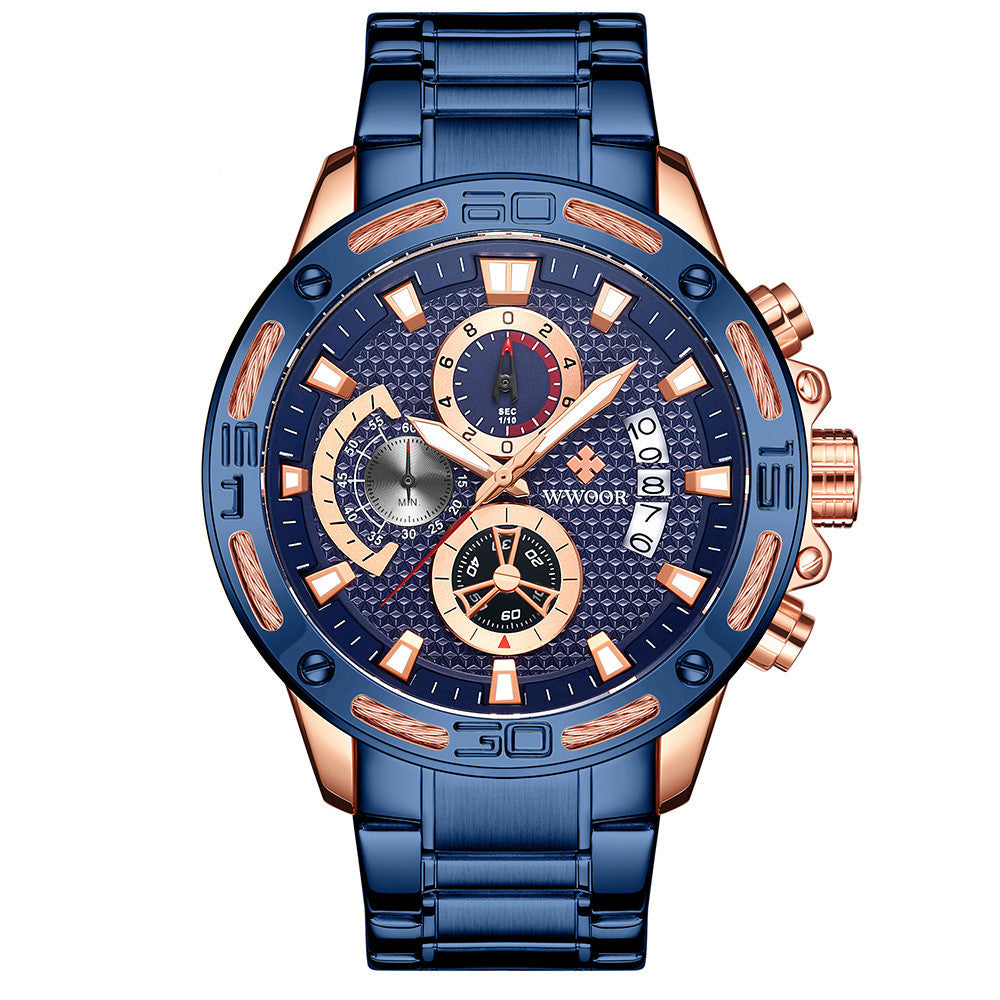 WWOOR Luxury Chronograph World Timer – Top-notch performance & striking design