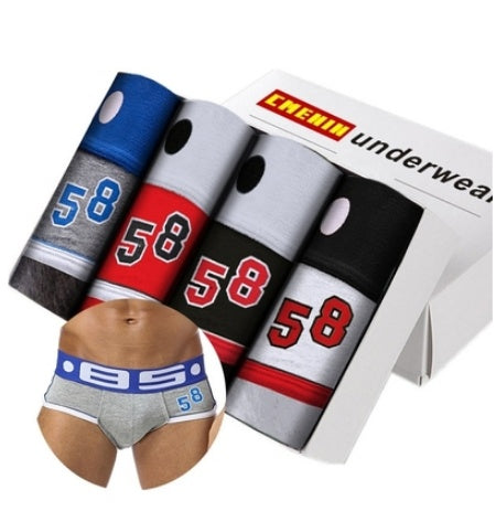 Seamless 4-Piece Box Panties For Men