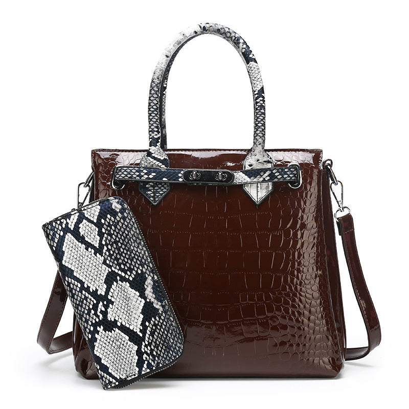 Elegant Croc-Pattern Bag – A Touch of Luxury!