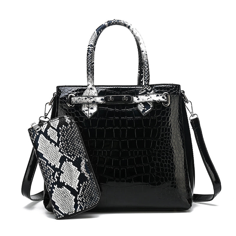 Elegant Croc-Pattern Bag – A Touch of Luxury!