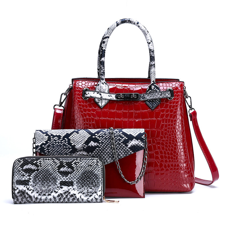 Elegant Croc-Pattern Bag – A Touch of Luxury!