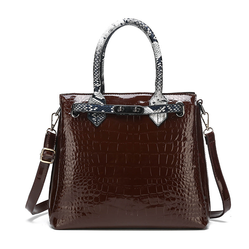 Elegant Croc-Pattern Bag – A Touch of Luxury!