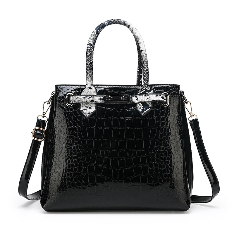 Elegant Croc-Pattern Bag – A Touch of Luxury!