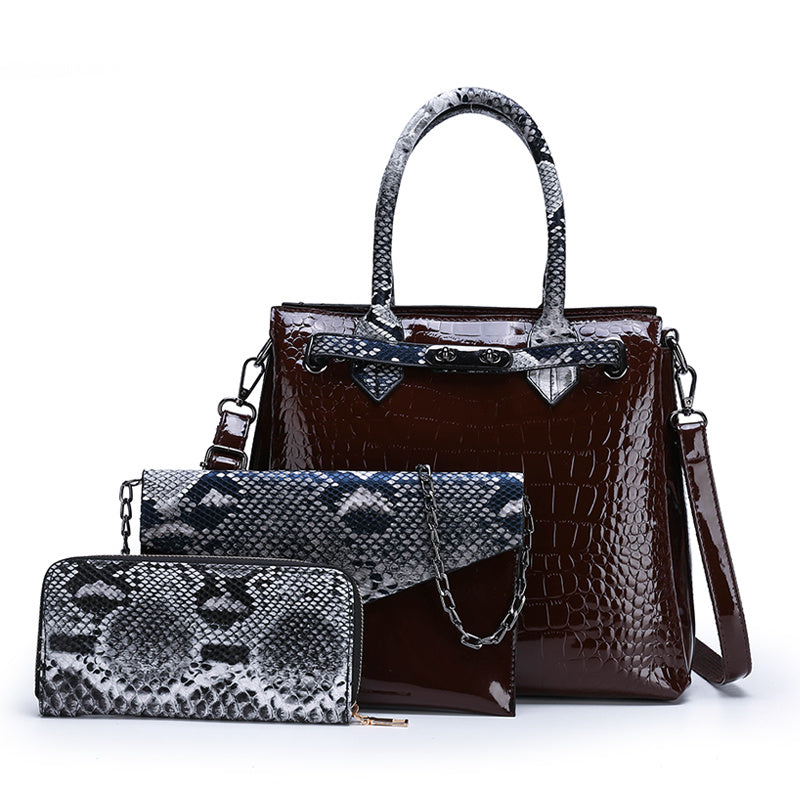 Elegant Croc-Pattern Bag – A Touch of Luxury!