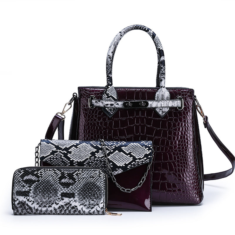 Elegant Croc-Pattern Bag – A Touch of Luxury!