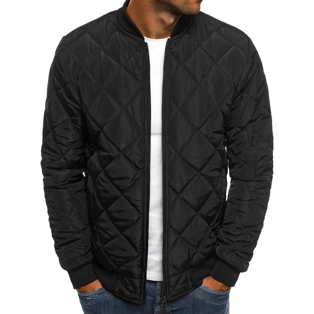 Men’s Quilted Bomber Jacket – Timeless Style & Comfort!