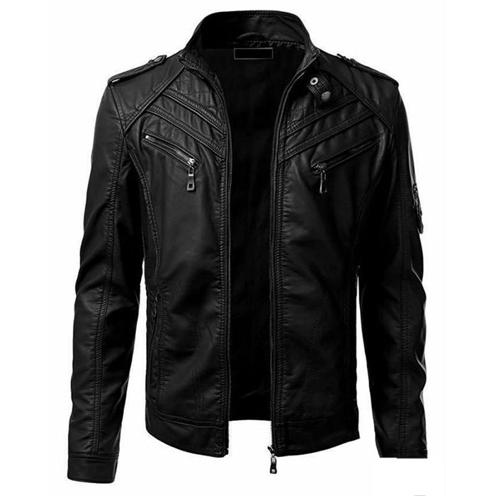 Men's Rock-inspired PU leather jacket – Attitude and style for every occasion!