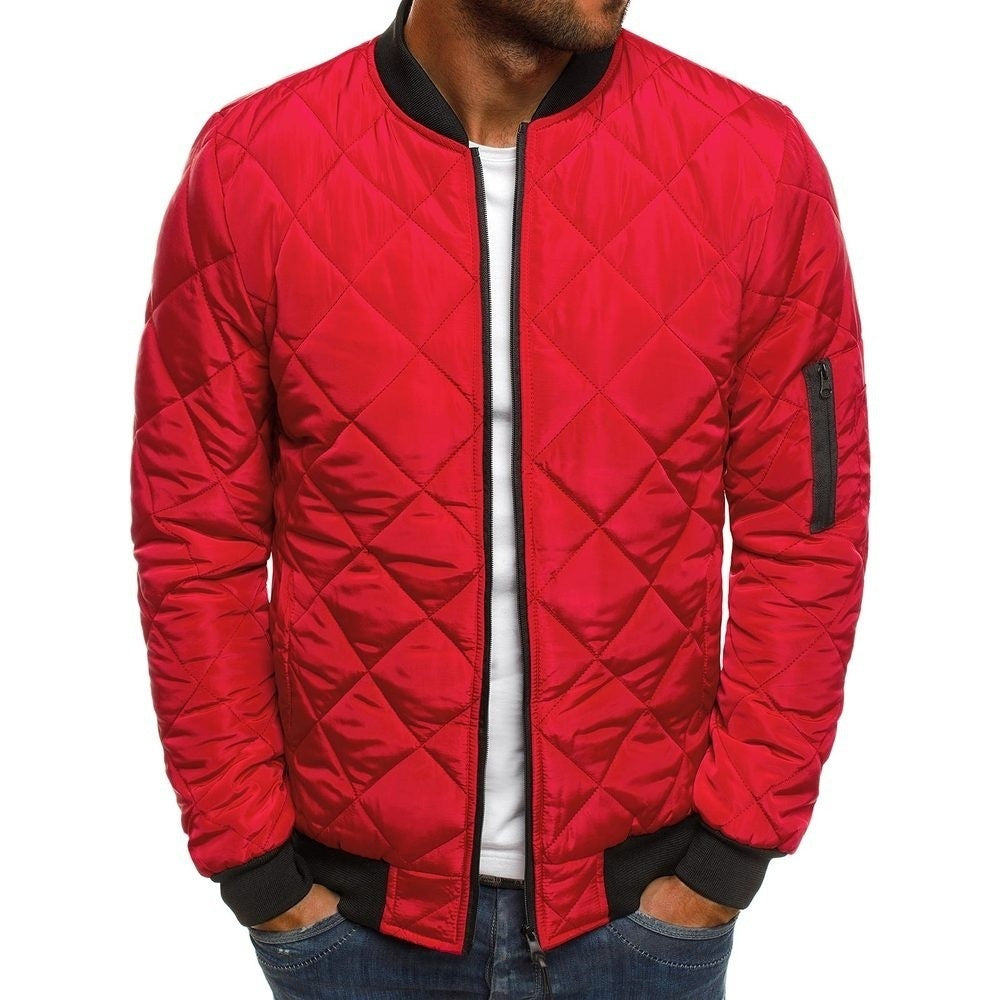 Men’s Quilted Bomber Jacket – Timeless Style & Comfort!