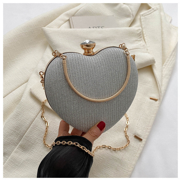 Heart-Shaped Evening Clutch – Glamorous & Elegant