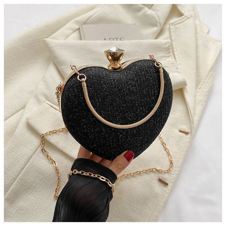 Heart-Shaped Evening Clutch – Glamorous & Elegant