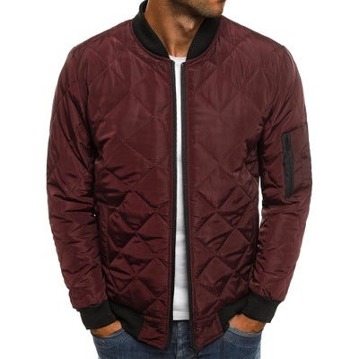 Men’s Quilted Bomber Jacket – Timeless Style & Comfort!