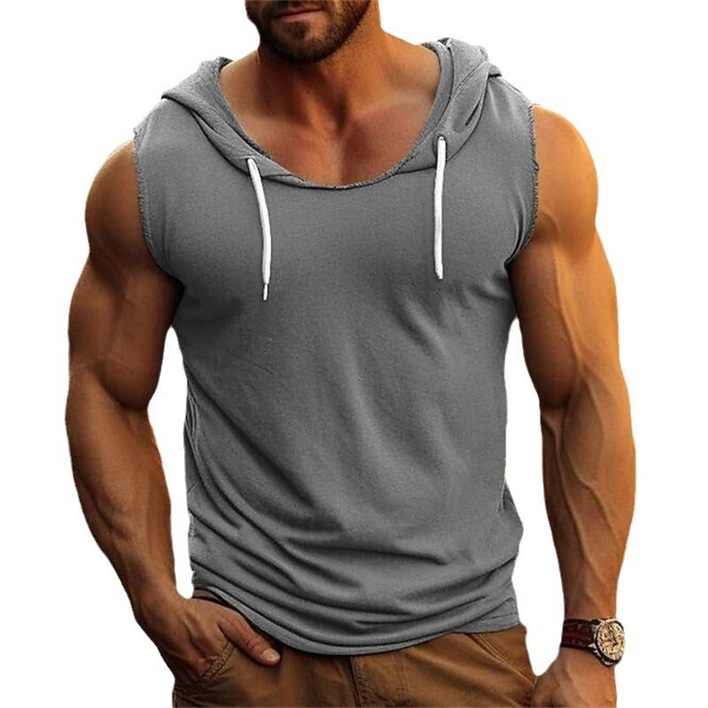 Sleeveless Hoodie Tank – Perfect for Workouts & Casual Style!