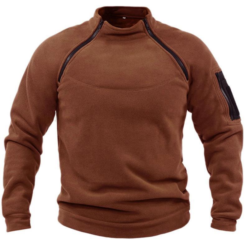 Men's waffle or fleece-lined sweater – warmth and style for cool days!