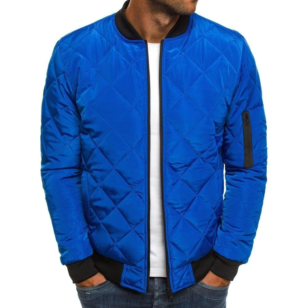 Men’s Quilted Bomber Jacket – Timeless Style & Comfort!