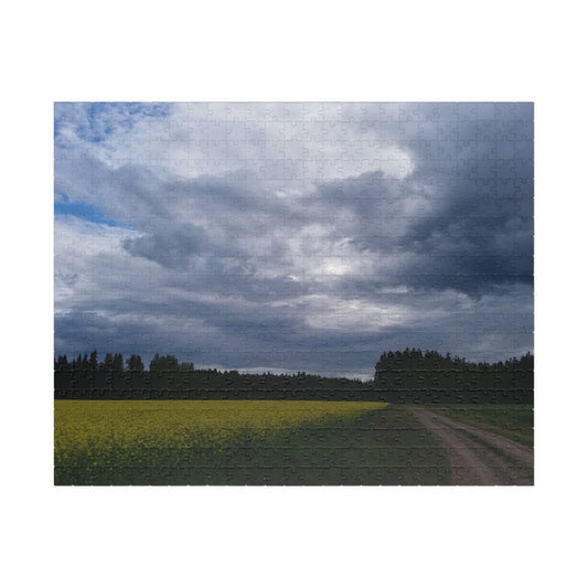 Puzzle (520 or 1014 pieces) Finnish Rapeseed Field Landscape