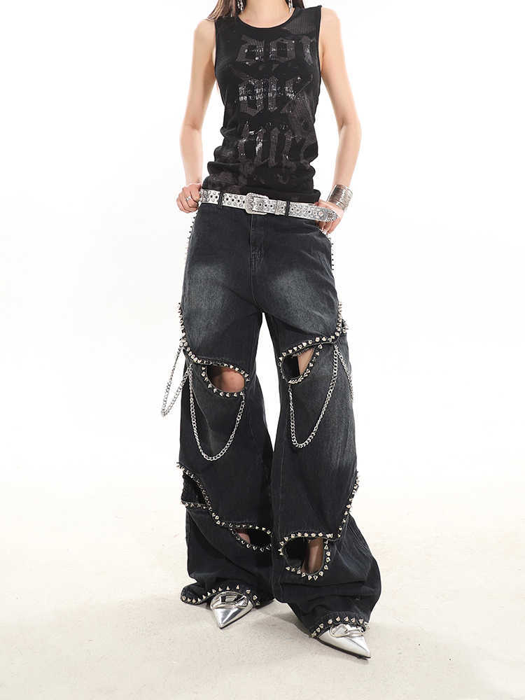 Bold Studded & Chain Jeans – The Ultimate Statement Piece!