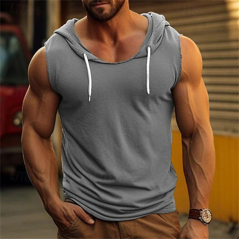 Sleeveless Hoodie Tank – Perfect for Workouts & Casual Style!