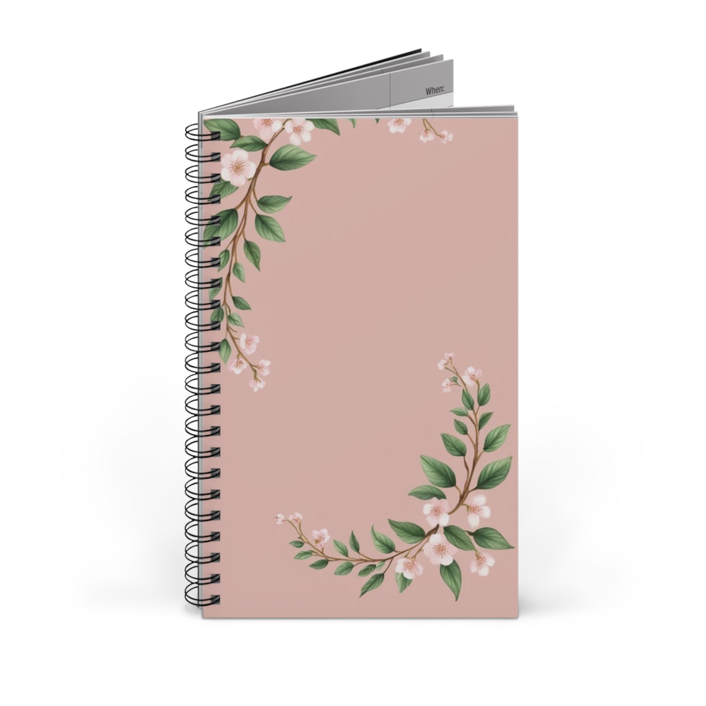 Vibrant Pink Floral Spiral Journal – A Perfect Place for Creativity!