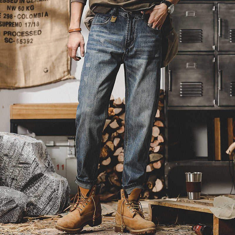 Workwear-Inspired Straight Jeans – Durable Everyday Style