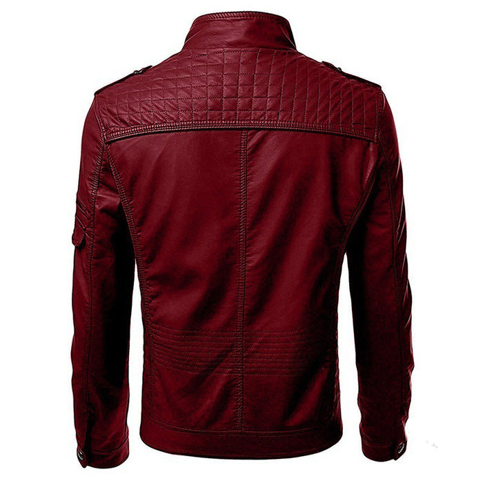 Men's Rock-inspired PU leather jacket – Attitude and style for every occasion!