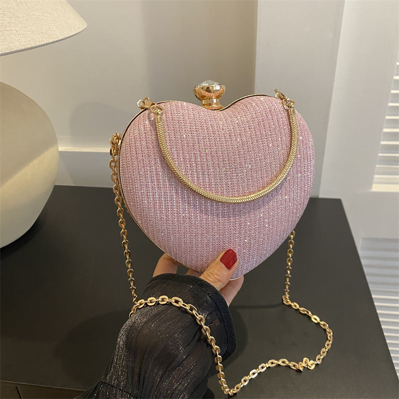 Heart-Shaped Evening Clutch – Glamorous & Elegant