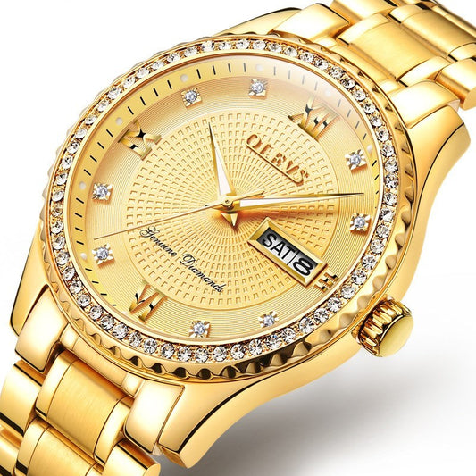 Olevs Luxury Watch with Genuine Diamond Details