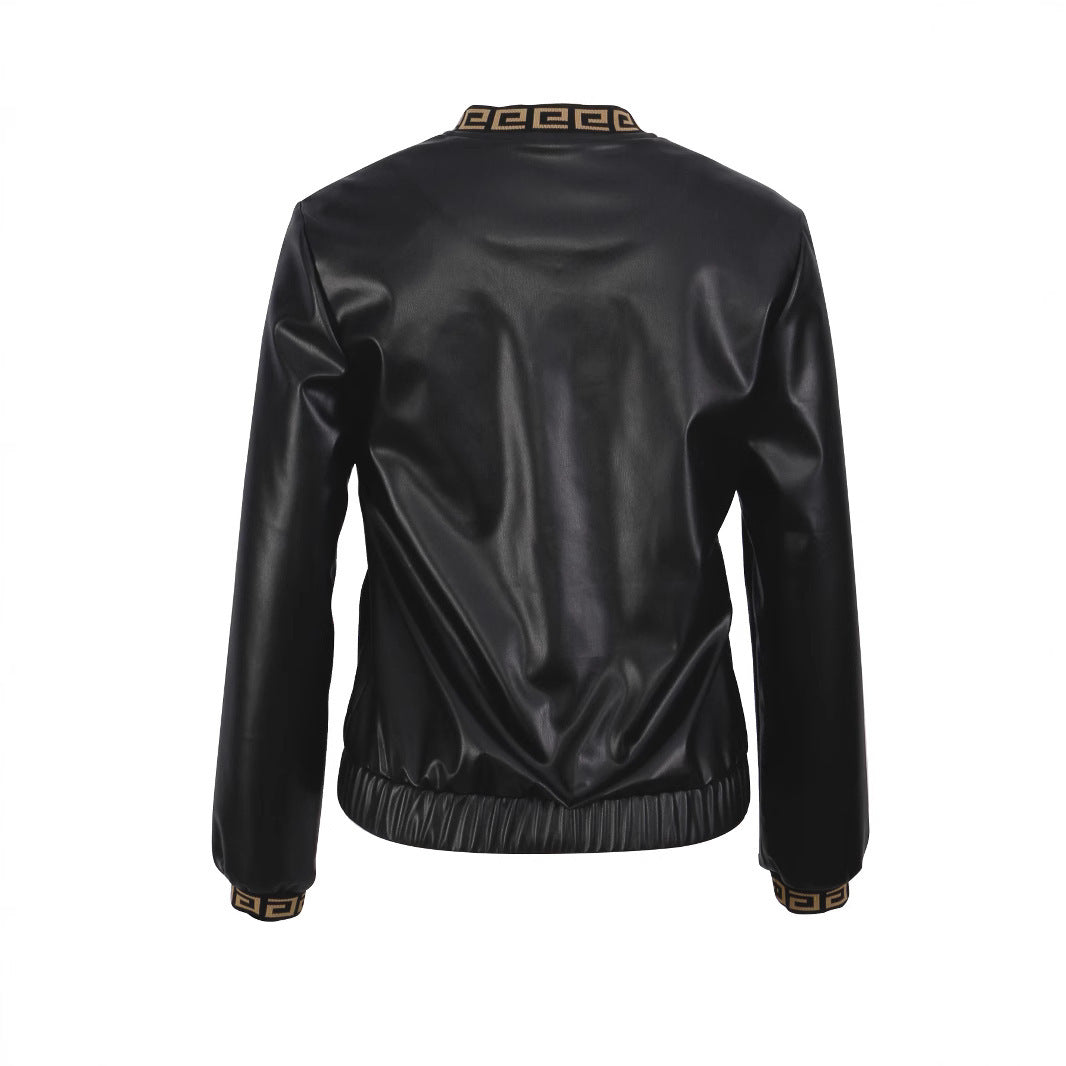 Stylish Zip-Up Bomber Jacket – A Touch of Luxury for Any Occasion!