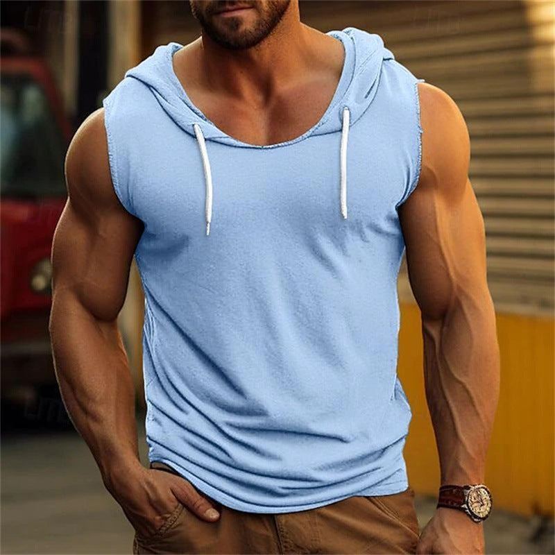 Sleeveless Hoodie Tank – Perfect for Workouts & Casual Style!