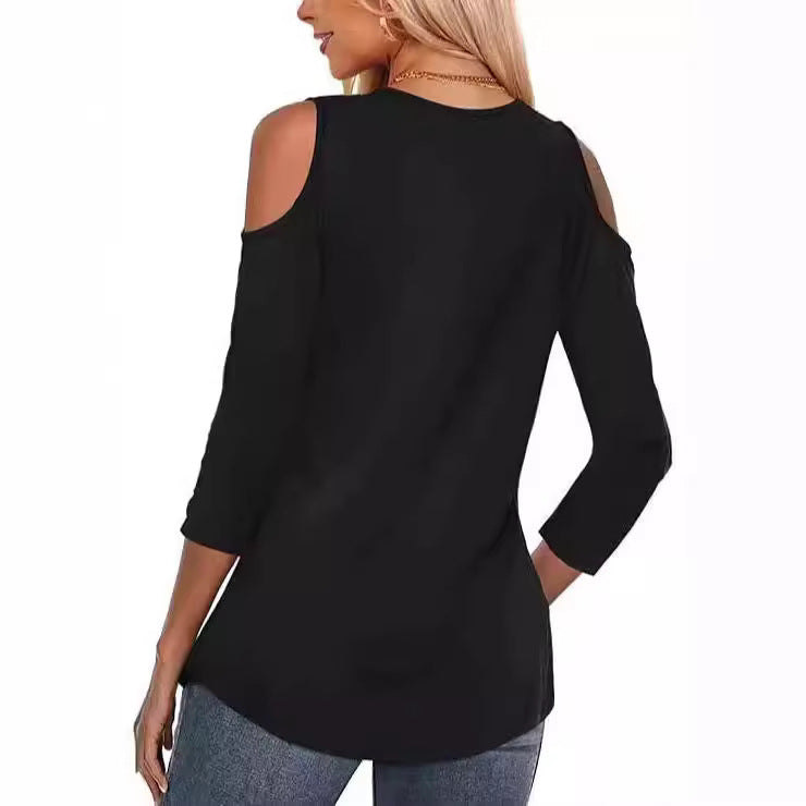 Trendikäs Cold-Shoulder Pusero – Tyylikäs & Mukava