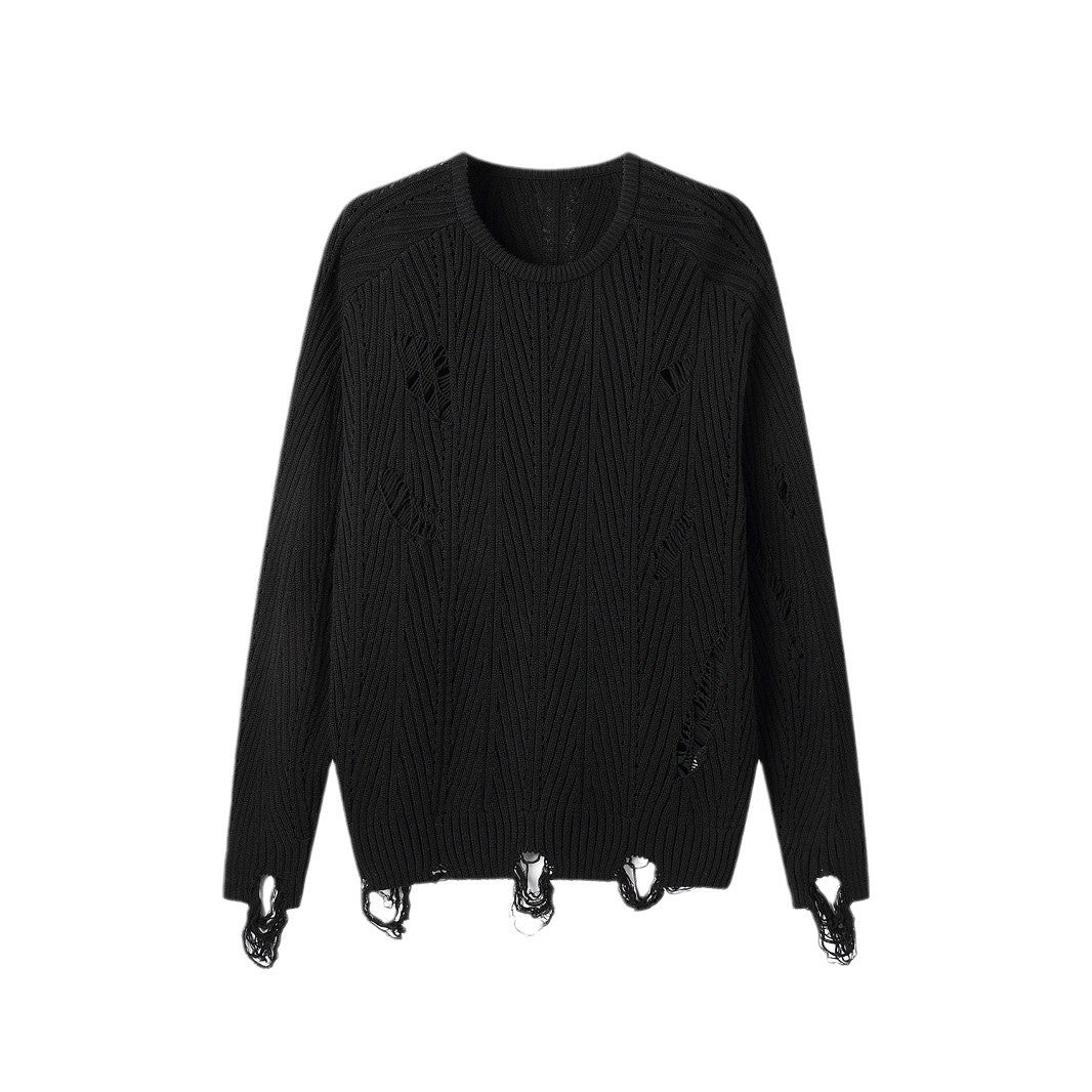 Distressed Knit Sweater – Bold & Edgy Streetwear!