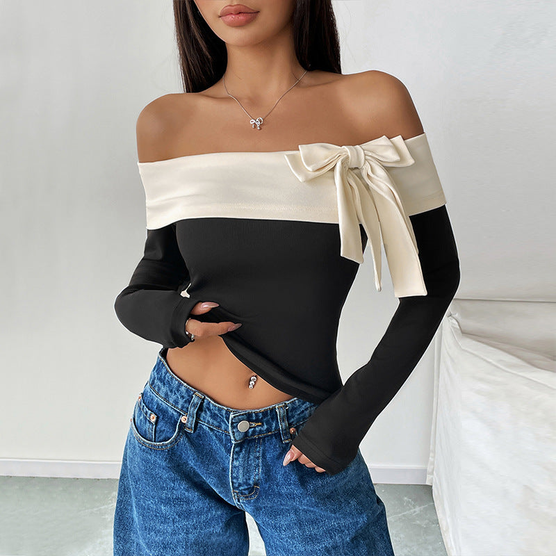 Elegant Off-Shoulder Top – Classic Beauty with a Modern Twist!