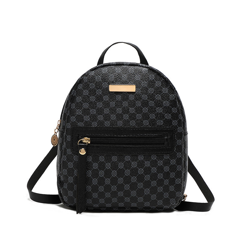 Women's Trendy Backpack – Sequin Decor & Dotted Prints