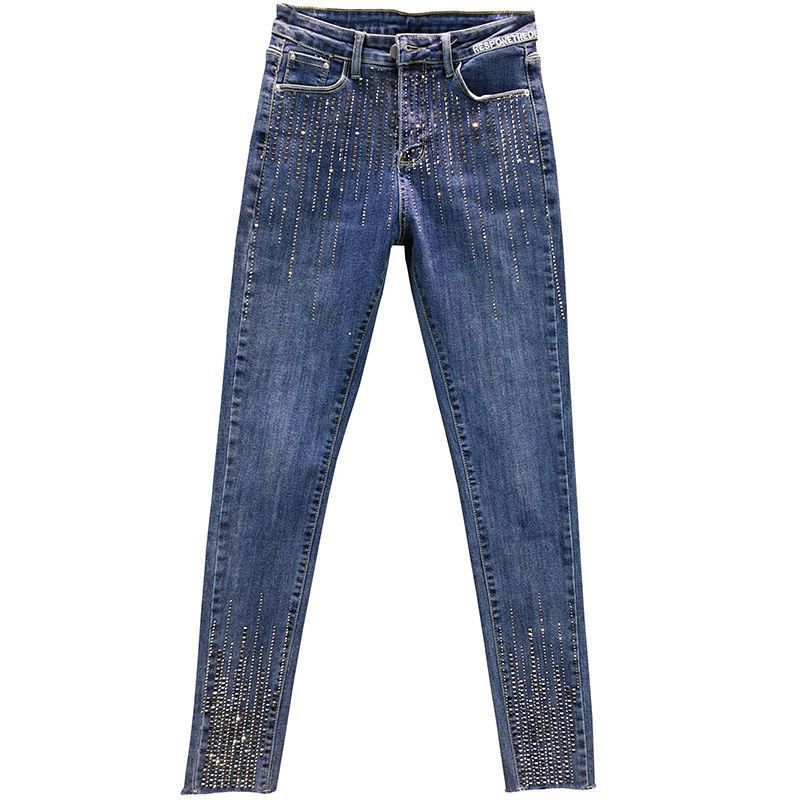 Sparkle High-Waisted Cropped Jeans – Shine with every step