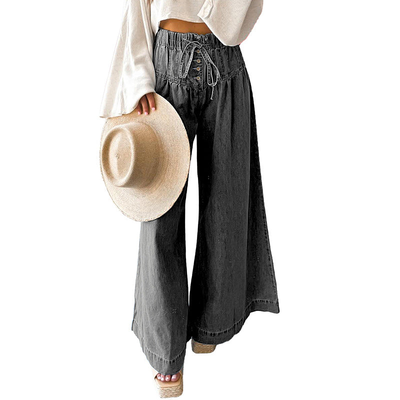 Relaxed & Stylish Wide-Leg Denim Pants – A Perfect Blend of Comfort & Elegance!