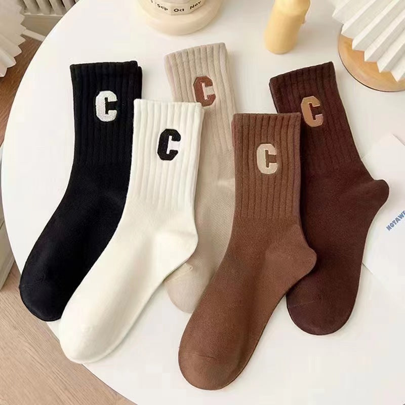 Soft & Stylish Mid-Calf Socks – Comfort in Every Step!