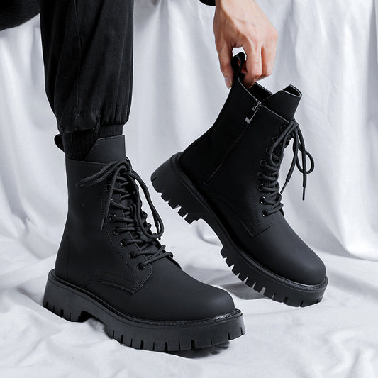 Men’s Classic Lace-Up Combat Boots – Timeless Style & Rugged Comfort!