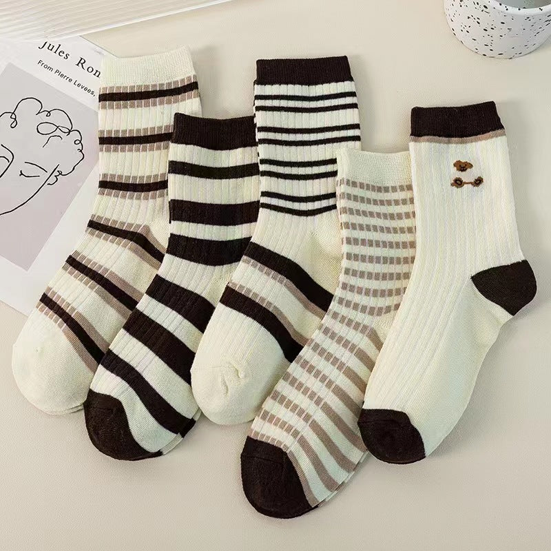 Soft & Stylish Mid-Calf Socks – Comfort in Every Step!