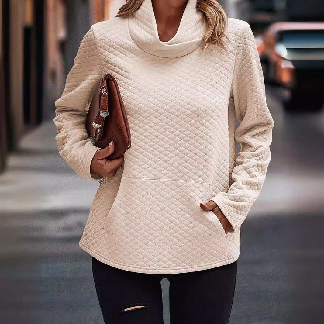 Elegant High-Neck Sweater – Perfect for Autumn & Winter!